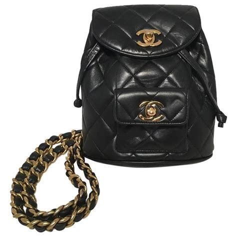 chanel vintage backpack price|Chanel vintage quilted waist bag.